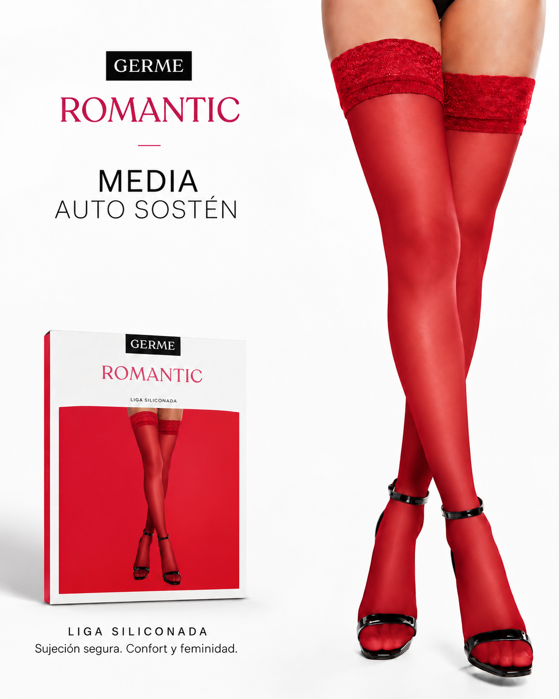 Germe Romantic 15 DEN Thigh-High Stockings