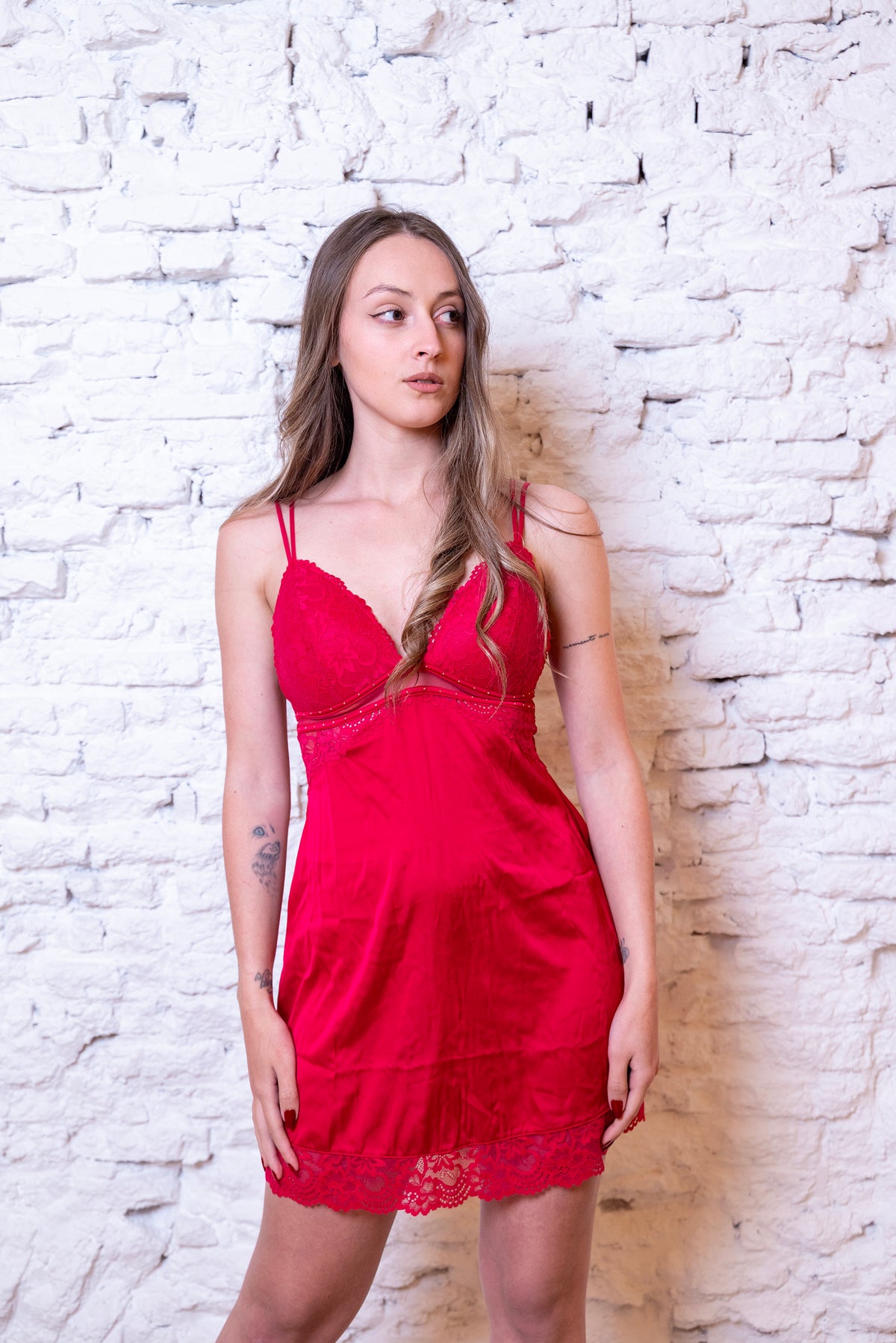 Baby Doll Isabella con Copa y Encaje – Sin Aro