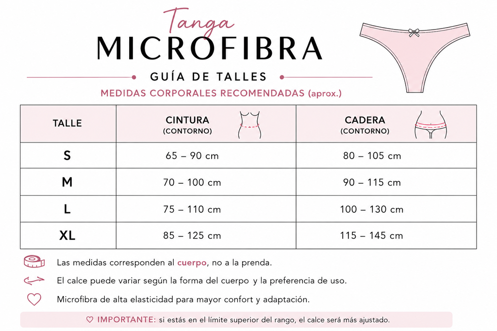 Tanga Emmanuelle en Microfibra – Pack x2